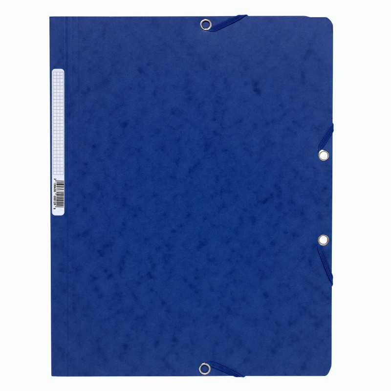 Exacompta Chemise Nature Future A4 à fermeture élastique sans rabat, 250 feuilles, 240 x 320 mm,  carte, bleu - Lot de 25
