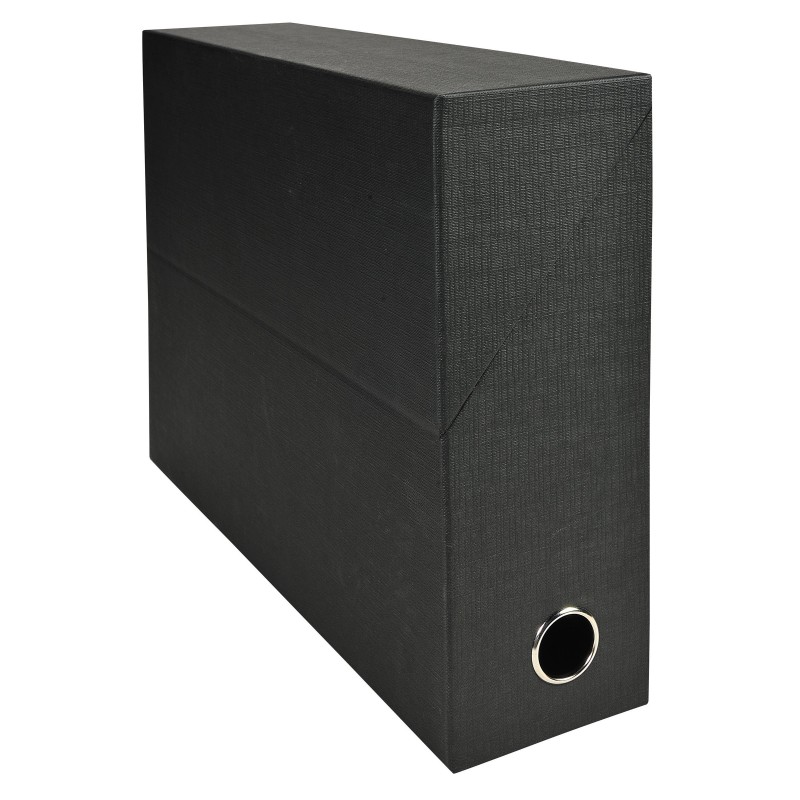 Exacompta Boîte de classement A4 - Dos 9 cm - Noir - Lot de 5