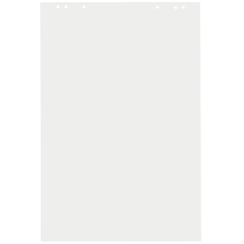 RAJA Bloc papier recyclé standard blanc uni 60g - Bloc de 48 feuilles 65 x 100 cm - Lot de 5