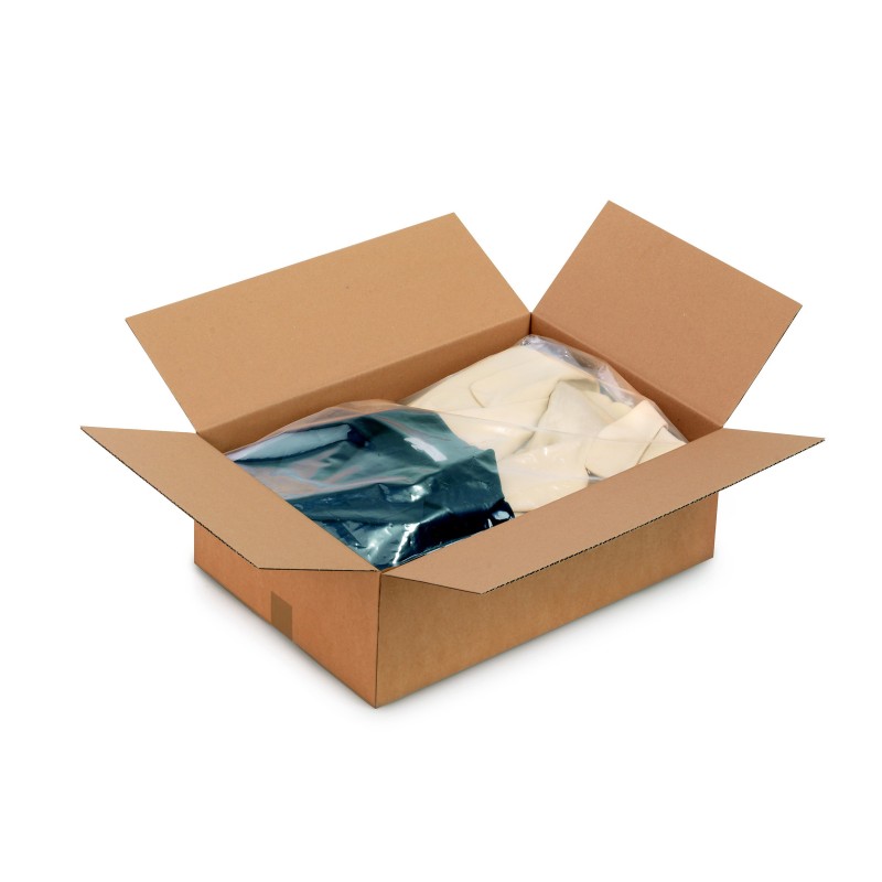 RAJA Caisse américaine carton simple cannelure - L.60 x l.40 x H.20 cm - Kraft brun - Lot de 20