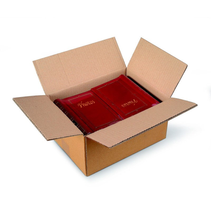 RAJA Caisse américaine carton double cannelure - L.60 x l.40 x H.40 cm - Kraft brun - Lot de 10
