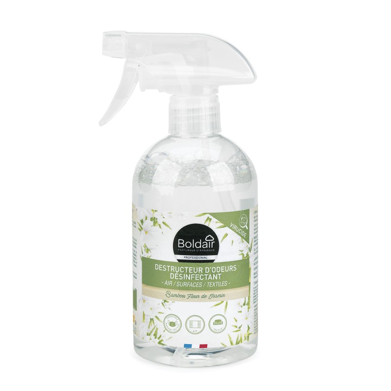 Boldair Destructeur d'odeurs désinfectant Parfum bambou - Spray