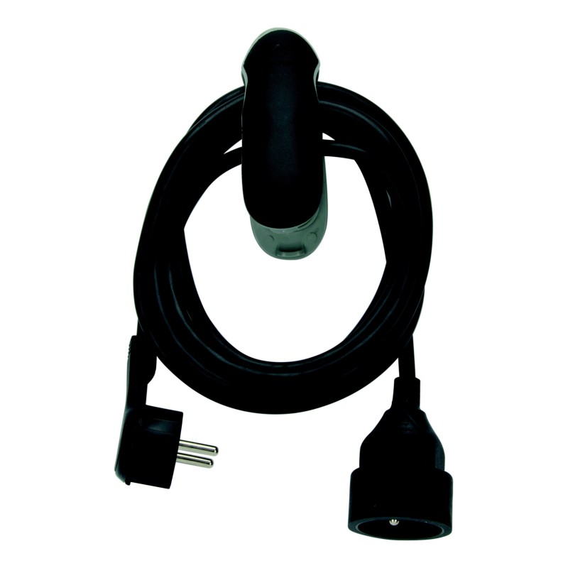 Watt & Co Rallonge éléctrique avec clip - Noir - 3 m