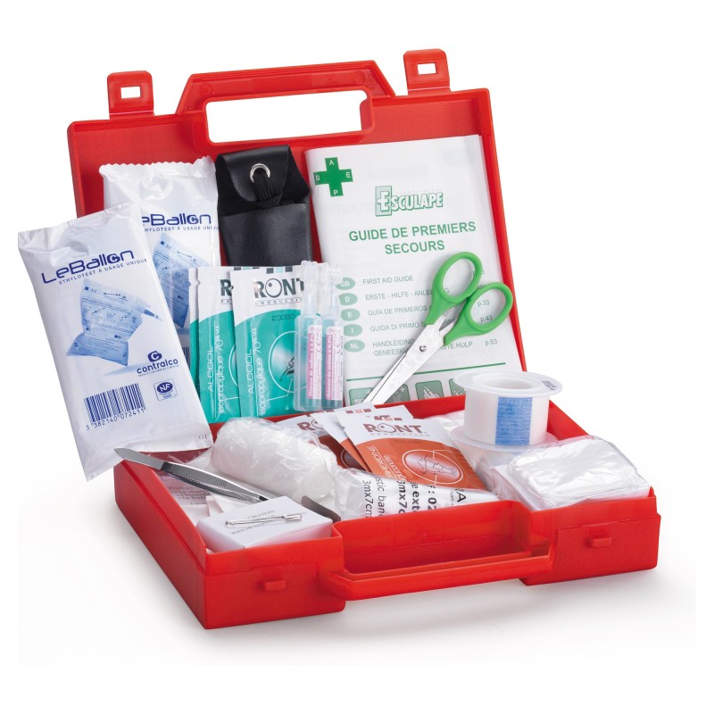 Trousse de secours spécial BTP et Maintenance - Rouge