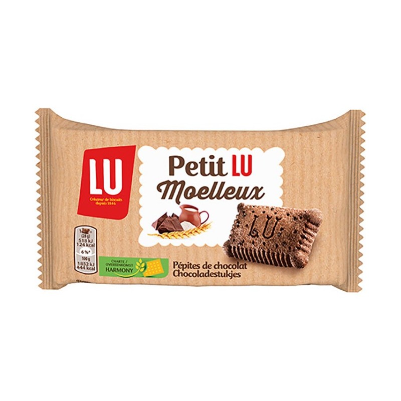LU Gâteau Petit LU moelleux aux pépites de chocolat - Lot de 48 gâteaux de 28 g