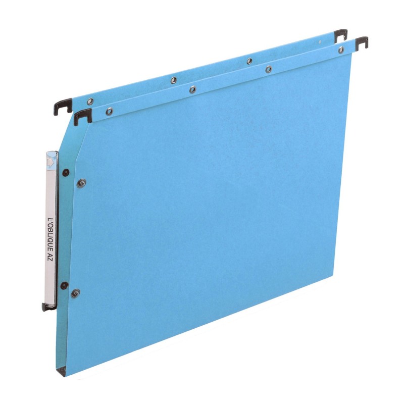 Elba Dossier suspendus pour armoire Ultimate A4 Kraft - 150 feuilles - Fond U 15 mm - Bleu - Lot de 25
