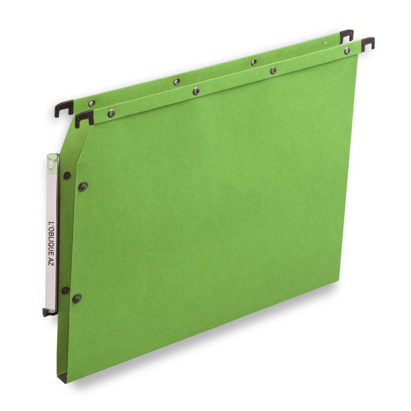 Elba Dossier suspendus pour armoire Ultimate A4 Kraft - 150 feuilles - Fond U 15 mm - Vert - Lot de 25