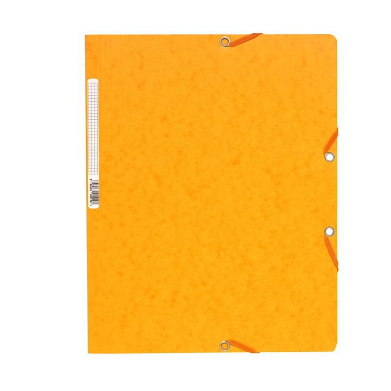 Exacompta Chemise Nature Future A4 à fermeture élastique sans rabat, 250 feuilles, 240 x 320 mm,  carte, jaune - Lot de 25