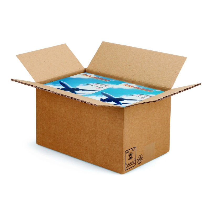 RAJA Caisse américaine carton double cannelure - L.30 x l.20 x H.17 cm - Kraft brun - Lot de 15