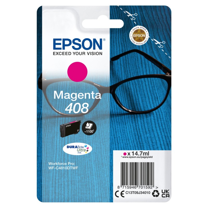 Epson 408 Cartouche d'encre originale C13T09J34010 - Magenta