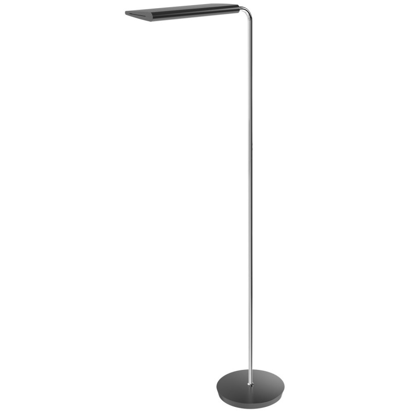 Alba Lampadaire Swing - Led intégrée - 45W - Tête réversible - Variateur d'intensité - Noir