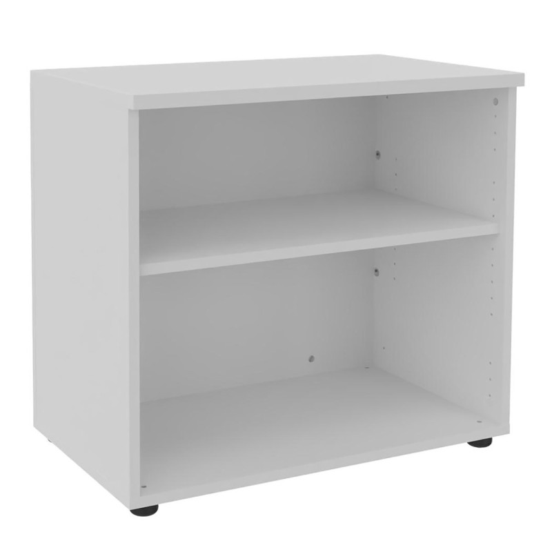 Meuble bas Axiome - L.80 x H.72 cm - Sans porte - Corps Blanc - Top Blanc
