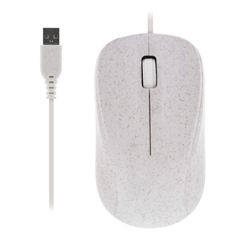 TNB Souris filaire ECO en bio plastique - USB - Gris