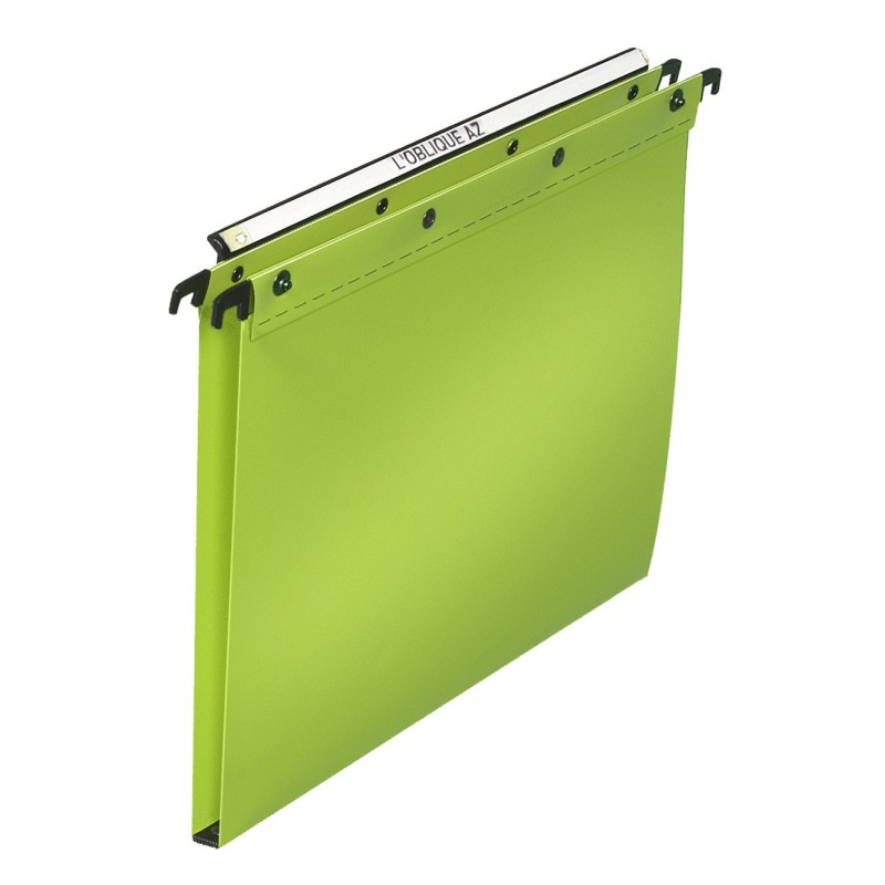 Elba Dossier suspendus pour tiroir Ultimate A4 Polypropylène - 150 feuilles - Fond U 15 mm - Vert - Lot de 10
