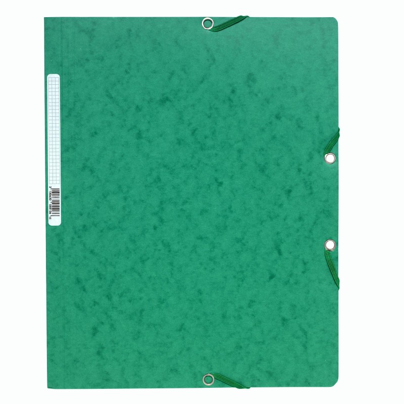 Exacompta Chemise Nature Future A4 à fermeture élastique sans rabat, 250 feuilles, 240 x 320 mm,  carte, vert - Lot de 25