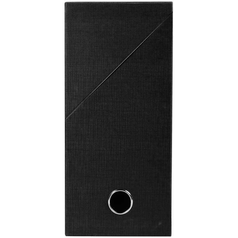 Exacompta Boîte de classement en toile cartonnée - Dos 12 cm - Noir - Lot de 5
