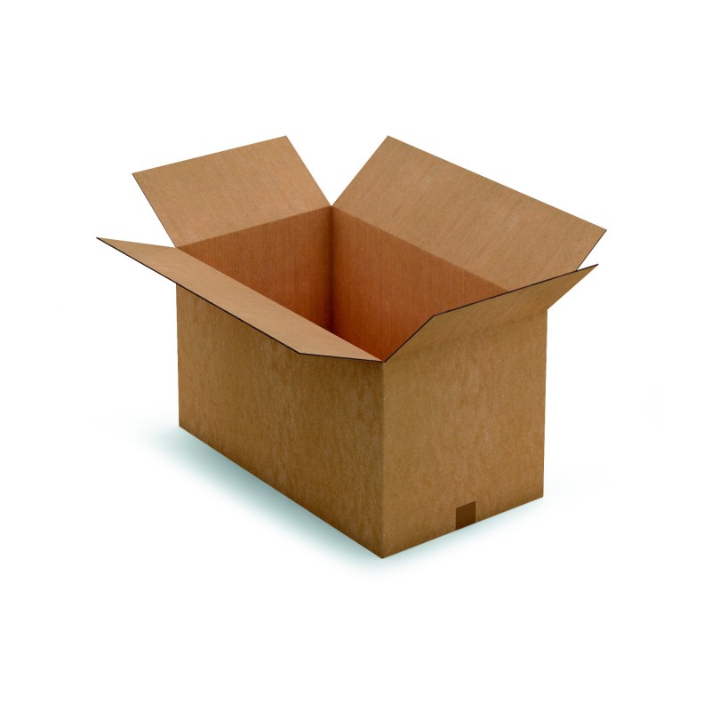 RAJA Caisse américaine carton double cannelure - L.70 x l.40 x H.40 cm - Kraft brun - Lot de 10
