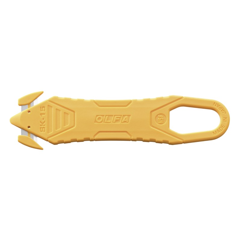 Olfa Cutter de sécurité jetable SK15 - Jaune - Lot de 10