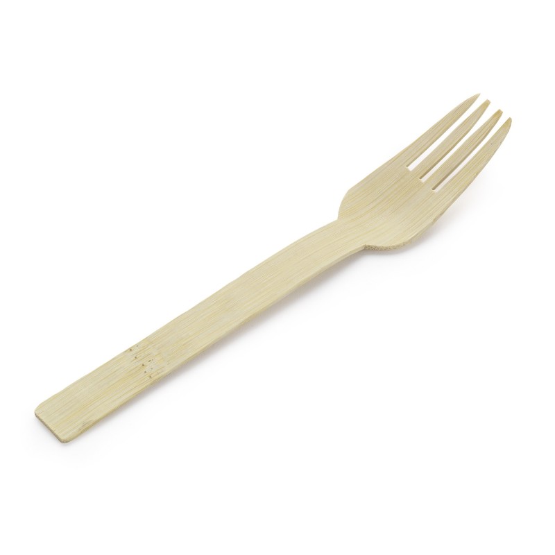 Fourchettes en bambou L. 17 cm - Lot de 50