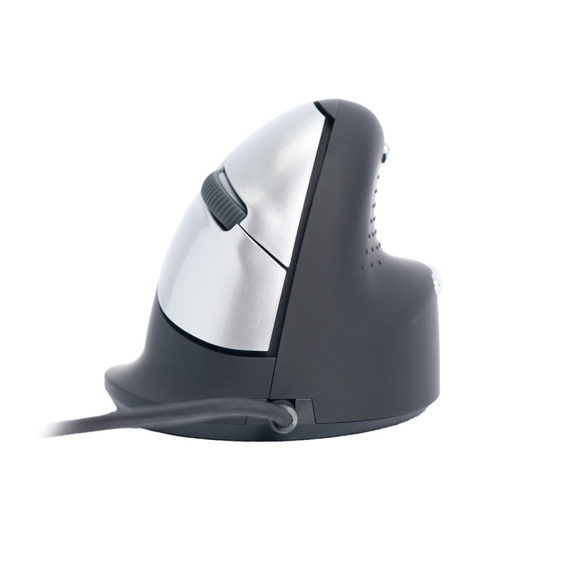 R-Go Tools Souris ergonomique verticale filaire droitier R-Go HE - Taille M - Noir et Argent
