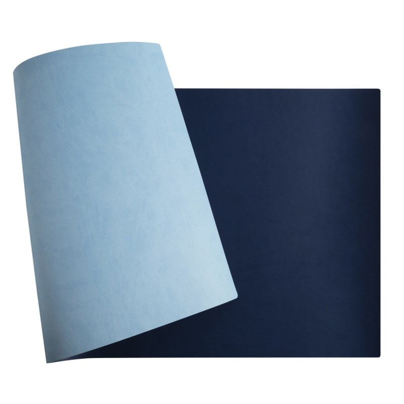 Exacompta Sous-mains souple 40 x 80 cm - Bleu marine / Ciel