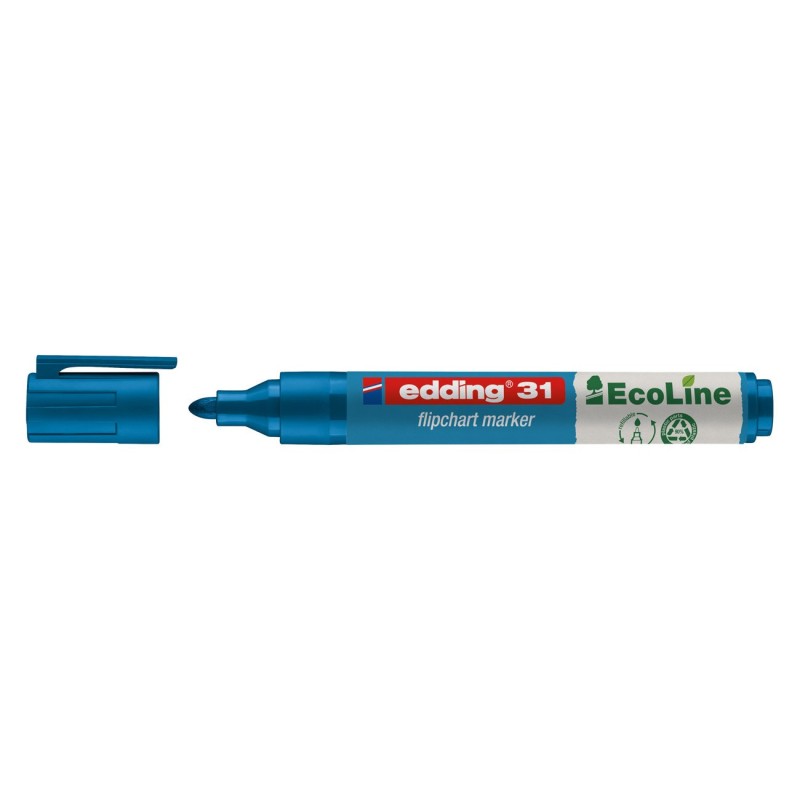 Edding E-31 EcoLine Marqueur permanent pointe ogive moyenne - Bleu