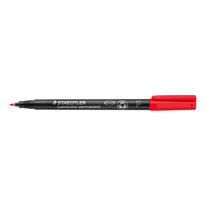 Staedtler Lumocolor Marqueur permanent Lumocolor 318 pointe ogive fine 0.6 mm - Rouge