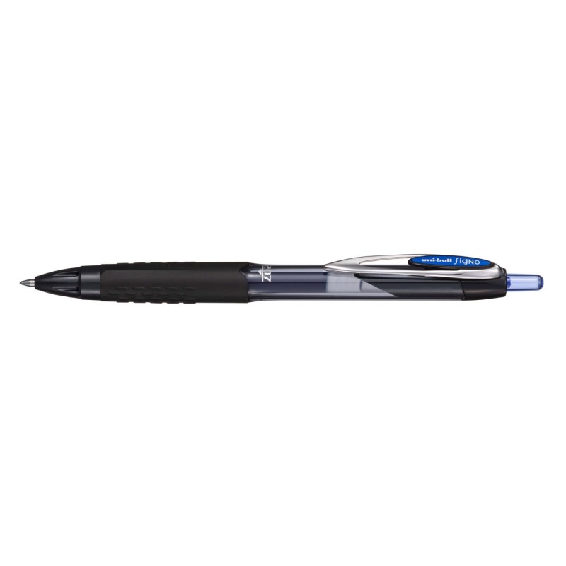 Uni Ball Stylo-bille à encre gel rétractable 207 RT pointe moyenne 0,7 mm - Bleu