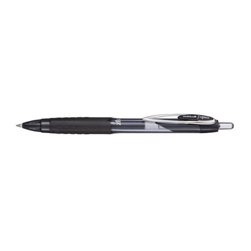 Uni Ball Stylo-bille à encre gel rétractable 207 RT pointe moyenne 0,7 mm - Noir