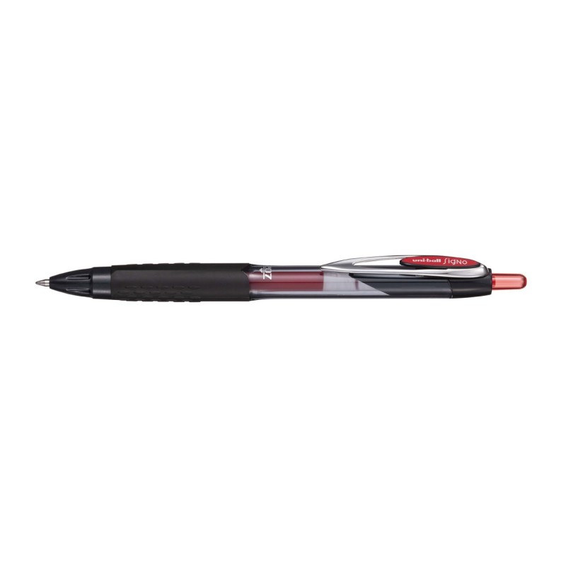 Uni Ball Stylo-bille à encre gel rétractable 207 RT pointe moyenne 0,7 mm - Rouge