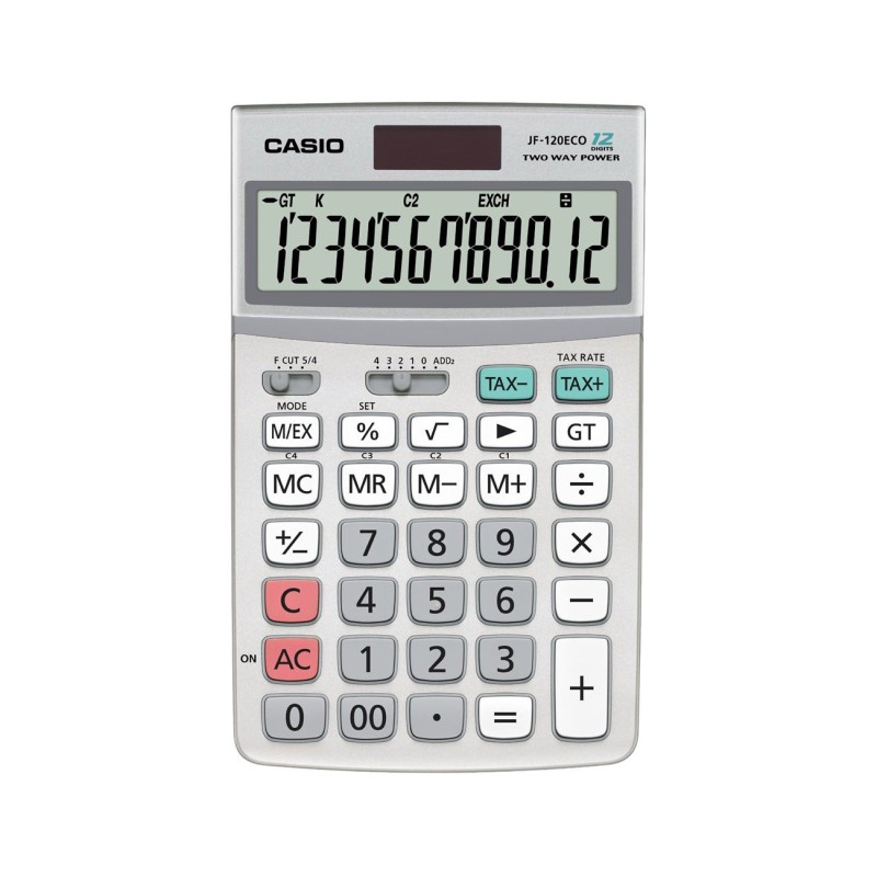 Casio Calculatrice de bureau JF-120ECO - 12 chiffres
