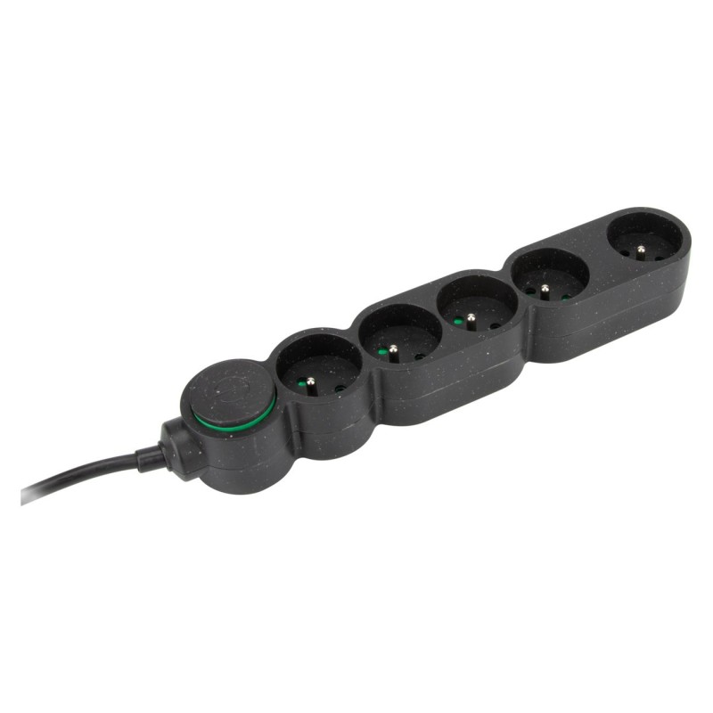 Zenitech Bloc multiprises 5 prises 16A - Câble 1,5 m - Noir