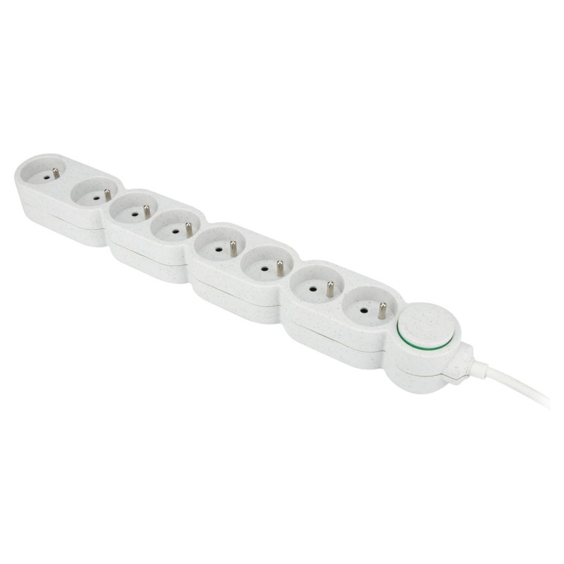 Zenitech Bloc multiprises 8 prises 16A - Câble 1,5 m - Blanc