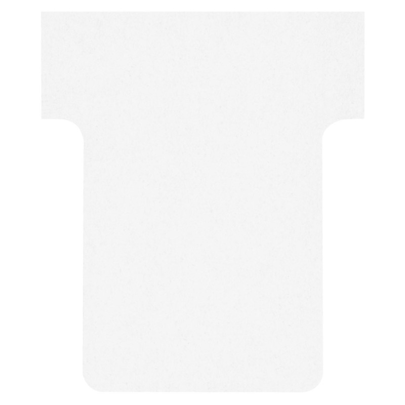 Nobo Fiche T1,5 blanche pour planning - lot de 100