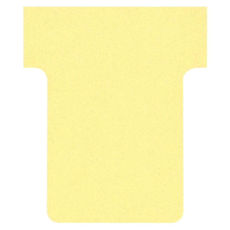 Nobo Fiche T1,5 jaune pour planning - lot de 100