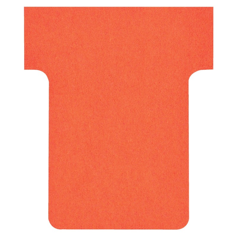 Nobo Fiche T1,5 rouge pour planning - lot de 100
