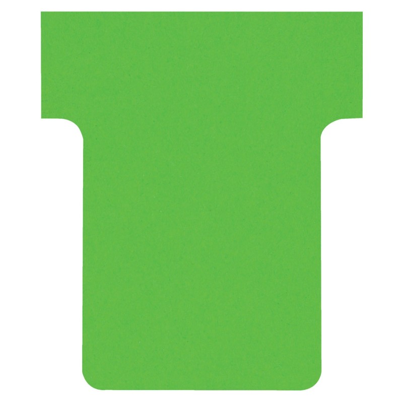 Nobo Fiche T1,5 verte pour planning - lot de 100