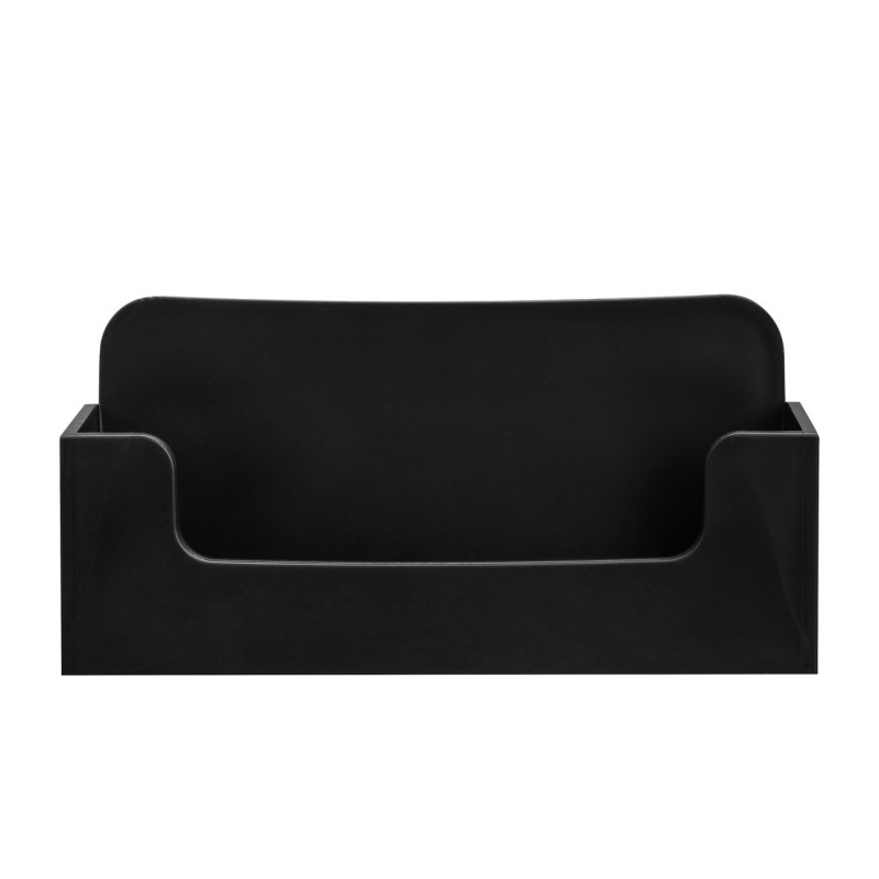 Exacompta Présentoir de table de cartes de visite - Capacité 50 cartes format paysage - Noir