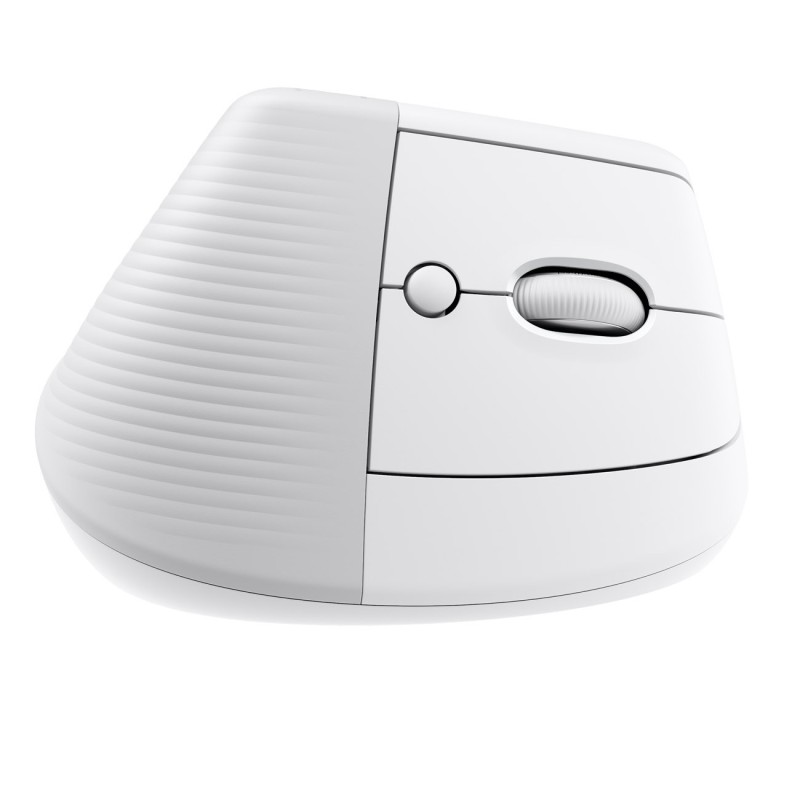 Logitech Souris ergonomique verticale sans fil Lift pour droitier - Blanc