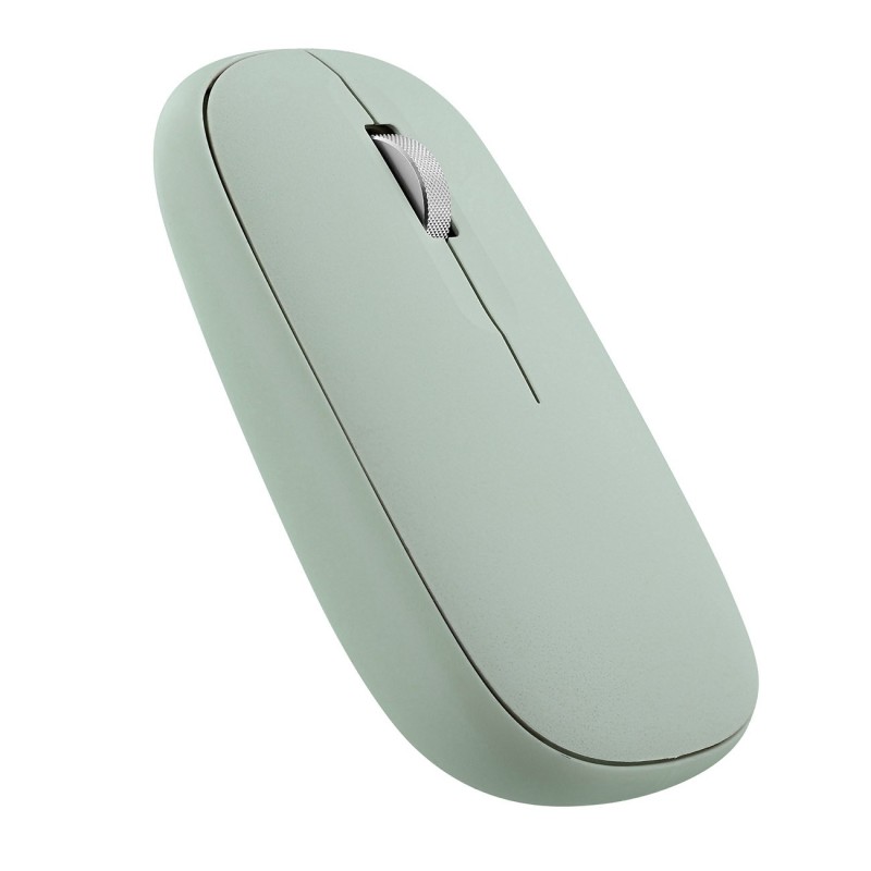 TNB Souris sans fil 2 en 1 Iclick - Bluetooth et dongle USB - Vert