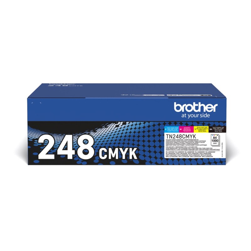 Brother TN248VAL Toner original - Pack de 4 (Noir, Cyan, Magenta, Jaune)