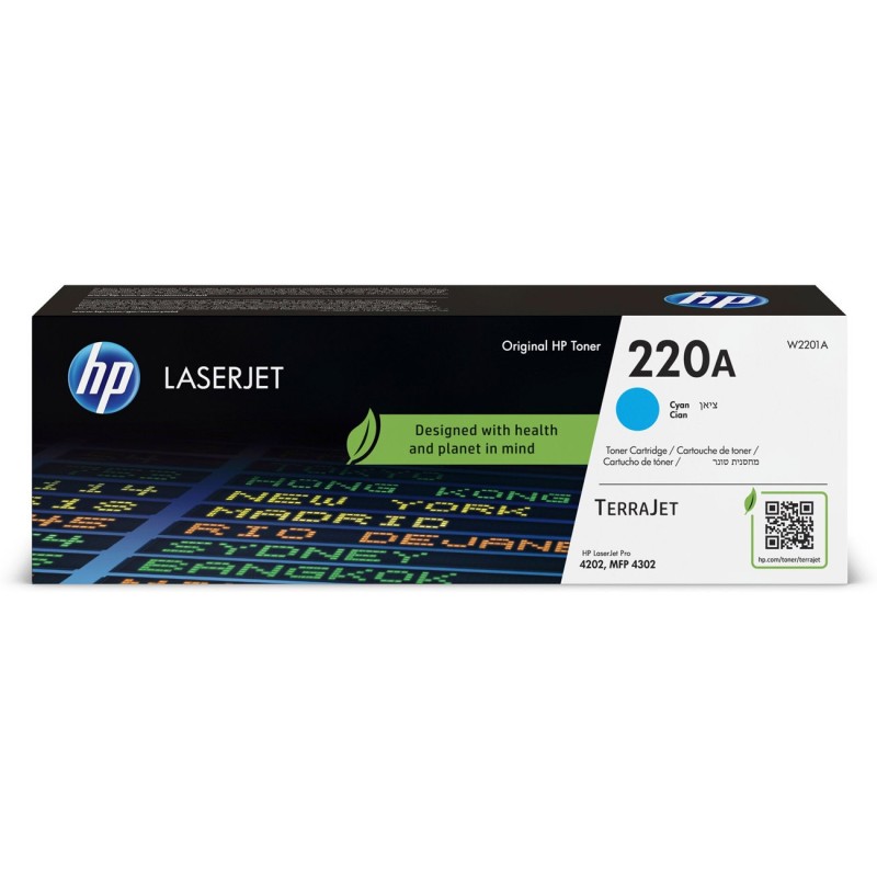 HP 220A Toner authentique W2201A -  Cyan
