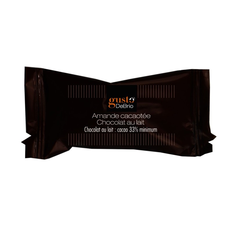 Gusto DeBrio Amandes cacaotées au chocolat au lait - Boîte de 200