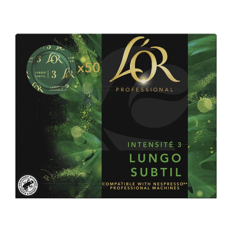 L'OR Professional Lungo subtil - intensité : 3 - boîte de 50 capsules