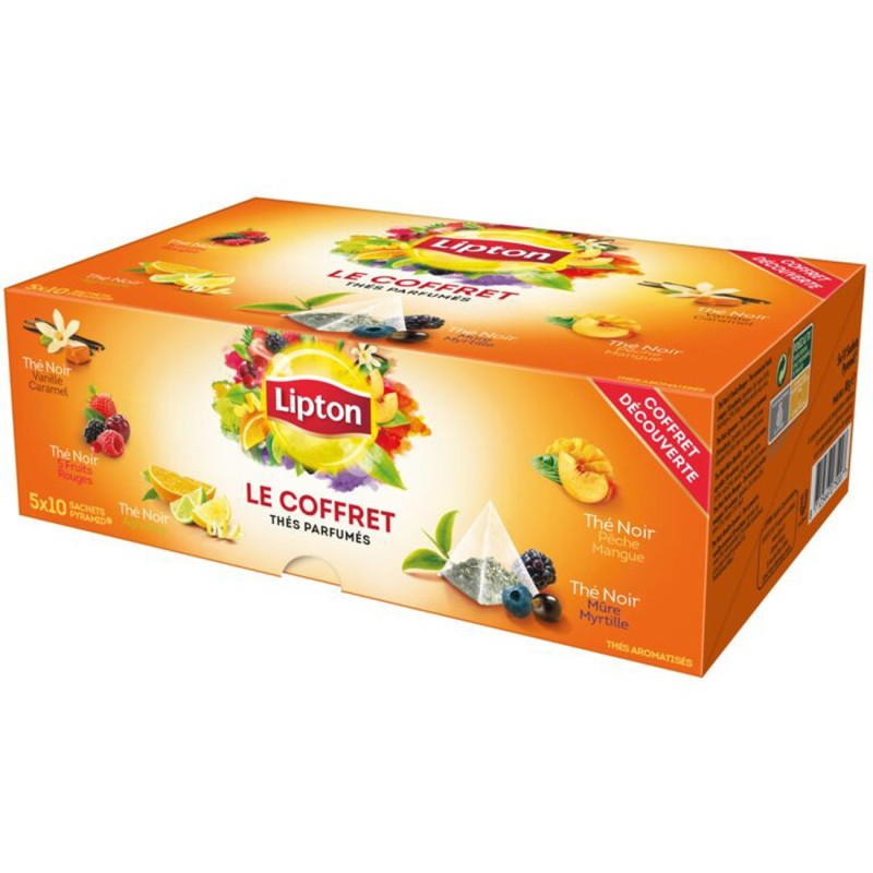 Lipton Coffret Thés Parfumés assortis - 50 Sachets