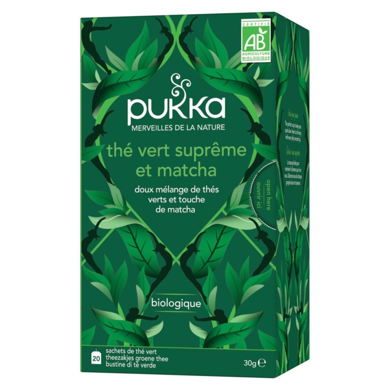 Pukka Thé vert Matcha - Boîte de 20 sachets