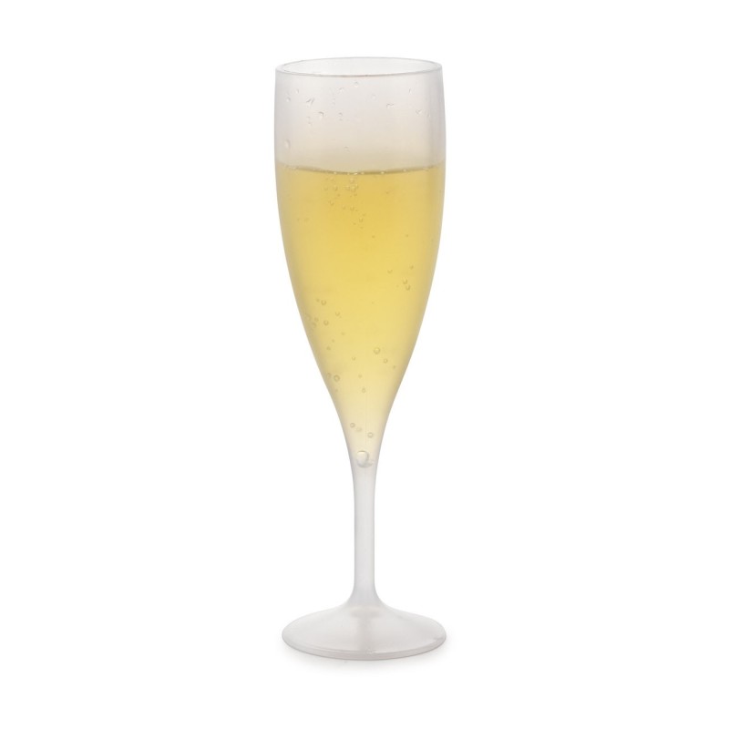 Flûte à champagne 13 cl en polypro transparent - Lot de 100