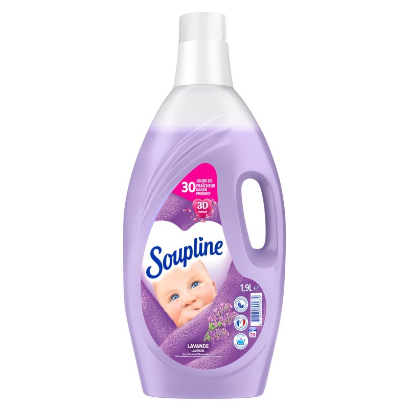 Soupline Adoucissant textile parfum Lavande - Flacon 1,9 L