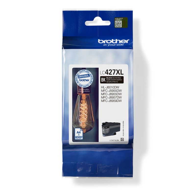 Brother LC427XLBK Cartouche d'encre originale grande capacité - Noir
