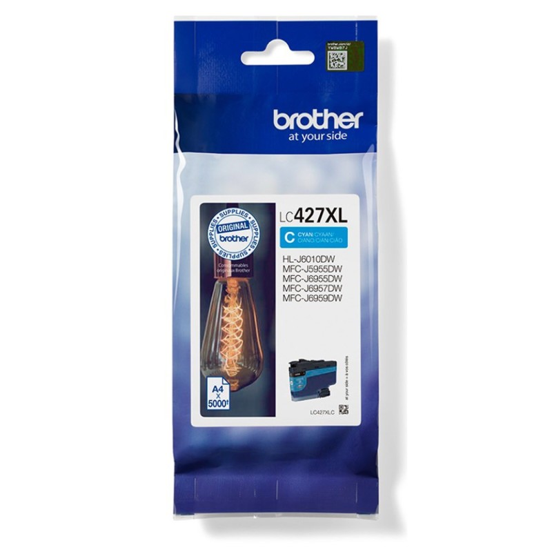 Brother LC427XLC Cartouche d'encre originale grande capacité - Cyan